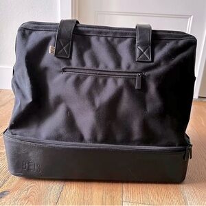 BEIS Black Weekender Travel Bag